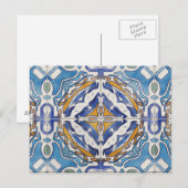 Carte Postale Carreaux bleus (Devant / Derrière)