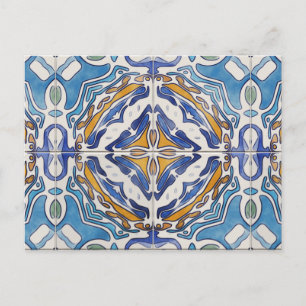 Carte Postale Carreaux bleus