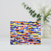 Carte Postale Carreaux de construction couleur primaire (Debout devant)