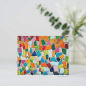 Carte Postale Carreaux de mosaïque colorés (Debout devant)