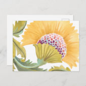 Carte Postale Carreaux floraux de l'abbaye - Jaune (Devant / Derrière)