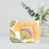 Carte Postale Carreaux floraux de l'abbaye - Jaune (Debout devant)