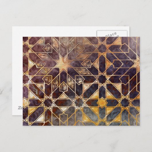 Carte Postale Carreaux mystiques I (Devant / Derrière)