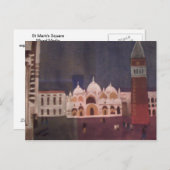 Carte postale carrée de marques de St (Devant / Derrière)