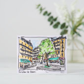 Carte Postale Carrefour de l'Odeon, Paris, France (Debout devant)