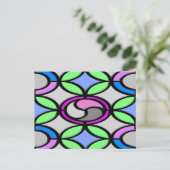 Carte Postale Carrelage couleur verre (Debout devant)
