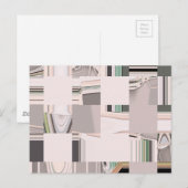 Carte Postale Carrelage d'art Abstrait (Devant / Derrière)