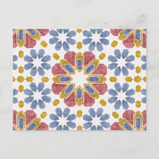 Carte Postale Carrelage marocain (Devant)