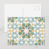 Carte Postale Carrelage marocain - Étang (Devant / Derrière)