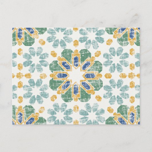 Carte Postale Carrelage marocain - Étang (Devant)