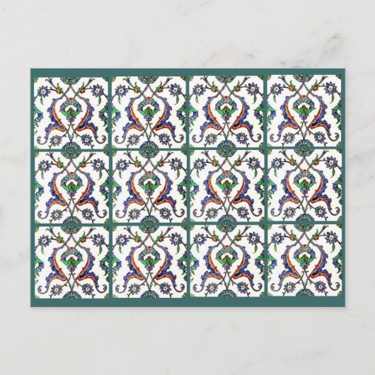 Carte Postale Carrelage vert-Turquie (Devant)