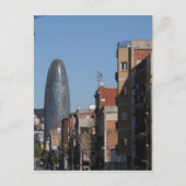 Carte Postale Carrer de Badajoz et Torre Agbar, Barcelone (Devant)