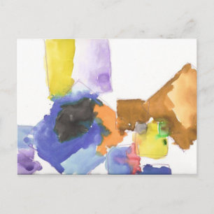 Carte postale "Carrés aquarelle" de xaNdeR