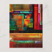 Carrés colorés Motif d'art Abstrait moderne #04