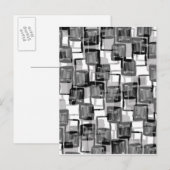 Carte Postale Carrés monochromes (Devant / Derrière)