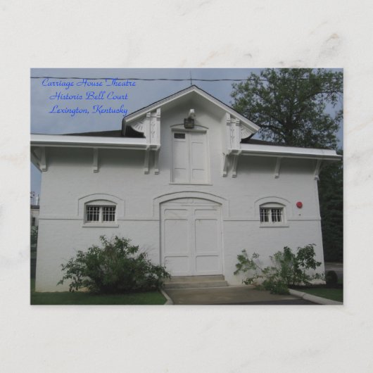 Carte Postale Carriage House Theatre home de Studio Playes (Devant)