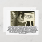 Carte Postale Carrie Catt - Féministe (Devant / Derrière)