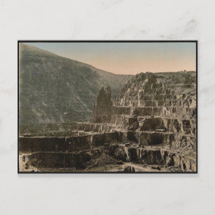 Carte Postale Carrières en ardoise, Bethesda, Galles rare Photoc