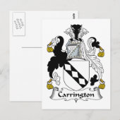 Carte Postale Carrington Family Crest (Devant / Derrière)