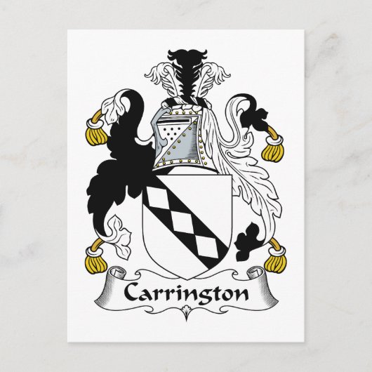 Carte Postale Carrington Family Crest (Devant)