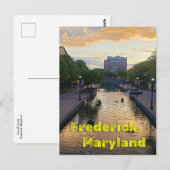 Carte Postale Carroll Creek Frederick Maryland #5 (Devant / Derrière)