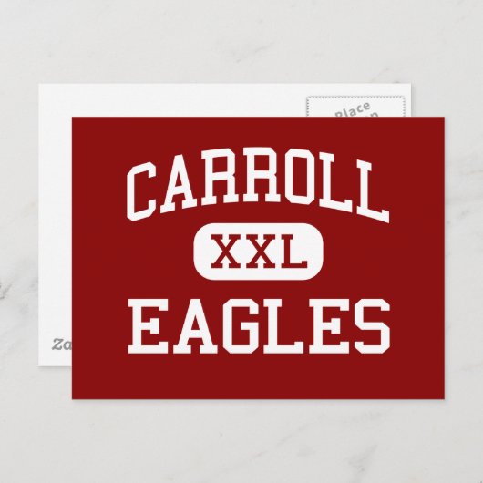 Carte Postale Carroll - Eagles - Lycée - Ozark Alabama (Devant / Derrière)