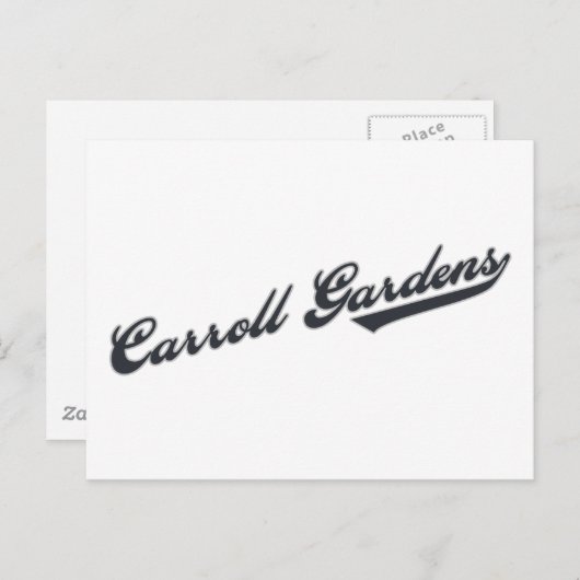 Carte Postale Carroll Gardens (Devant / Derrière)