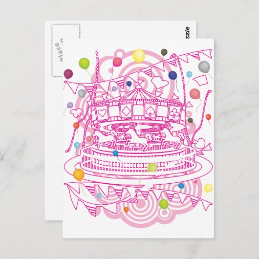 Carte Postale Carrousel (Devant / Derrière)