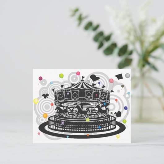 Carte Postale Carrousel (Debout devant)