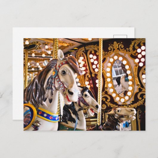 Carte postale carrousel (Devant / Derrière)