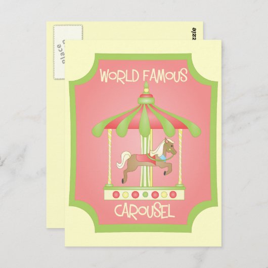 Carte Postale Carrousel (Devant / Derrière)