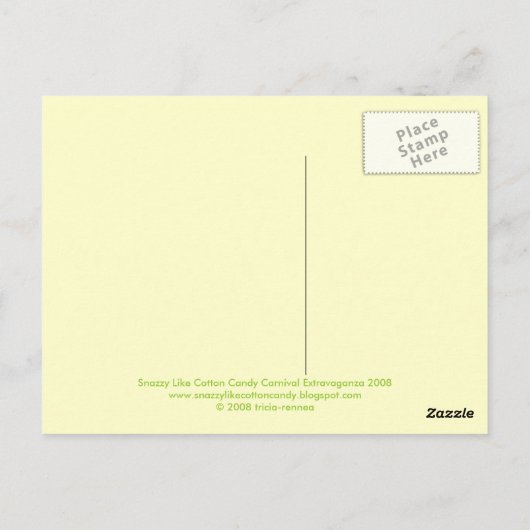 Carte Postale Carrousel (Dos)