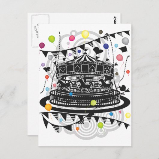 Carte Postale Carrousel (Devant / Derrière)