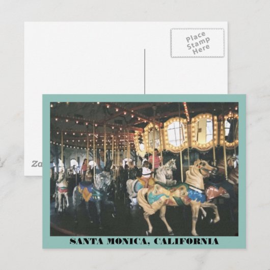 Carte Postale Carrousel (Devant / Derrière)