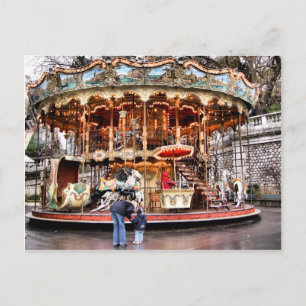 Carte Postale Carrousel à Montmartre