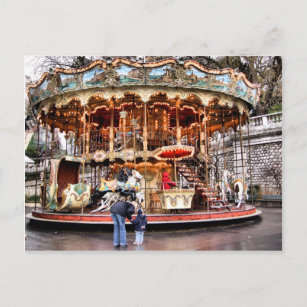 Carte Postale Carrousel à Montmartre