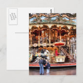 Carte Postale Carrousel à Montmartre (Devant / Derrière)