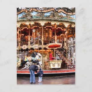 Carte Postale Carrousel à Montmartre