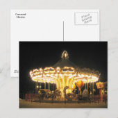 Carte Postale Carrousel de nuit (Devant / Derrière)