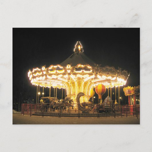 Carte Postale Carrousel de nuit (Devant)