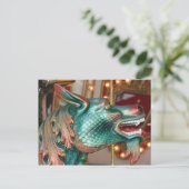 Carte Postale carrousel de tête de dragon (Debout devant)