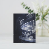 Carte Postale Carrousel noir et blanc (Debout devant)