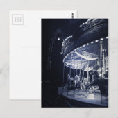 Carte Postale Carrousel noir et blanc (Devant / Derrière)