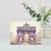 Carte Postale Carrousel Paris Aquarelle (Debout devant)