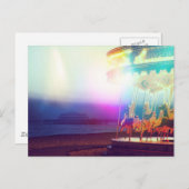 Carte Postale Carrousel Sur La Plage (Devant / Derrière)