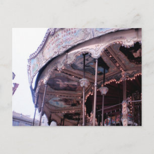 Carte Postale Carrousel vintage