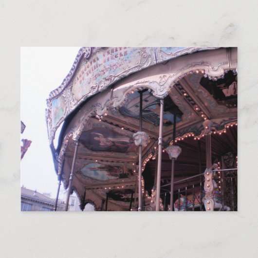 Carte Postale Carrousel vintage (Devant)
