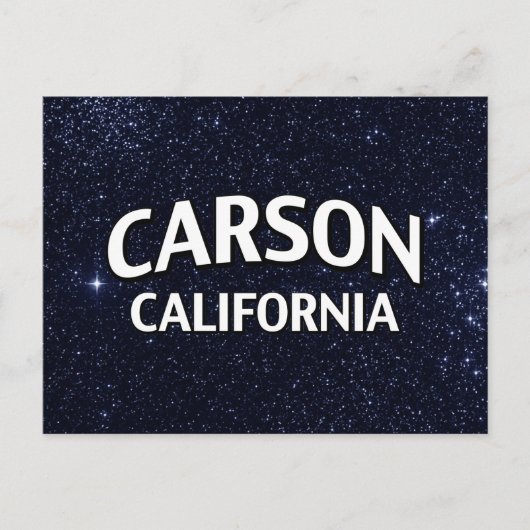 Carte Postale Carson California (Devant)