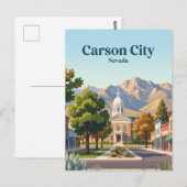 Carte Postale Carson City, Nevada (Devant / Derrière)