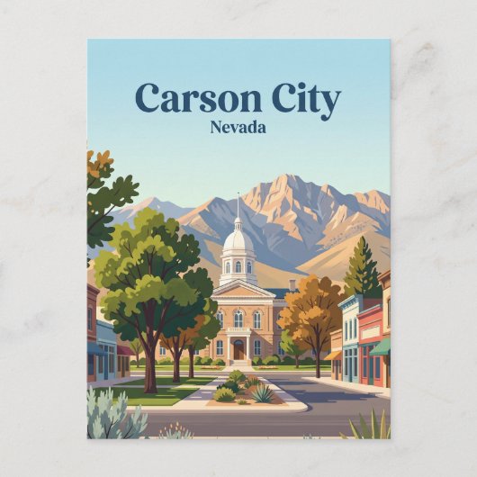 Carte Postale Carson City, Nevada (Devant)